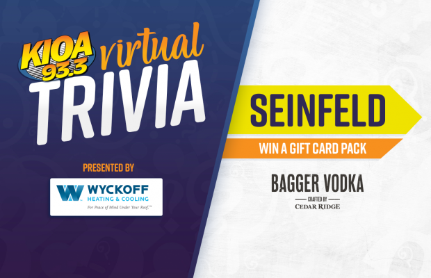 93.3 KIOA’s Virtual Trivia 9/17:  Seinfeld