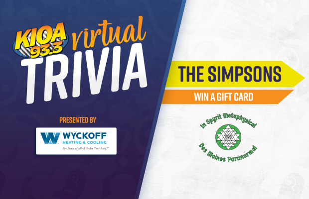 93.3 KIOA’s Virtual Trivia 10/1: The Simpsons