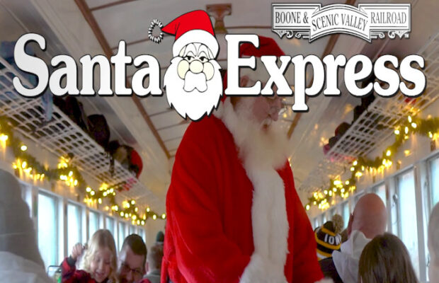 Santa Express at the Boone & Scenic Valley Railroad